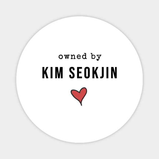 BTS Jin owned by Kim Seokjin Kpop merch Magnet by PENGUINO'S
